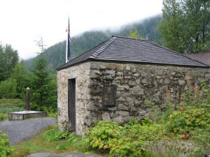 US/Canadian boarder, Hyder, AK