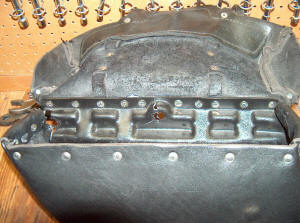 Damaged saddle bag