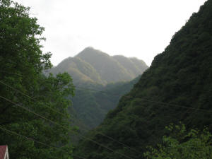 Mountains south of town