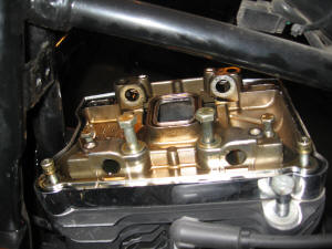 rocker box with rocker arms removed