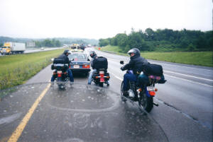 I-40, east of Knoxville in the rain - Day 1