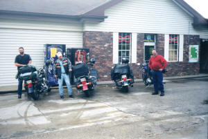 Near the end of day one near Lexington, KY