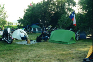 Packing up at the Glencoe Camp Resort