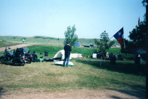 Packing up at the Glencoe Camp Resort