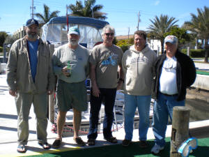 Bill, Marion, Larry, Kevin, and Capt. Bill Walker