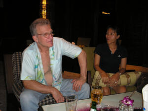 Jose and Raphepan in the Lobby Bar, Holiday Inn Resort, Patong Beach