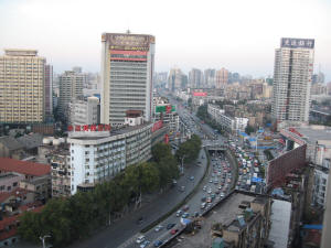 Wuhan from the Holiday Inn Tian An